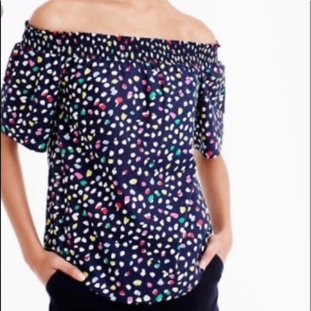 J Crew off the shoulder top